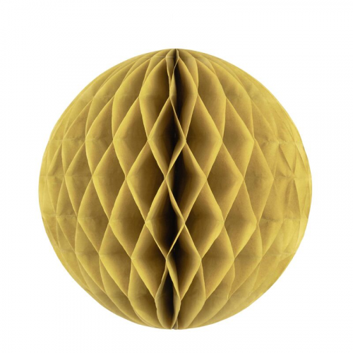 Wabenball aus Papier schwer entflammbar gold O35cm, 1 Stk.