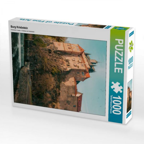 CALVENDO Puzzle Burg Kriebstein in Kriebstein | 1000 Teile Lege-Größe 64x48cm Foto-Puzzle für glückliche Stunden