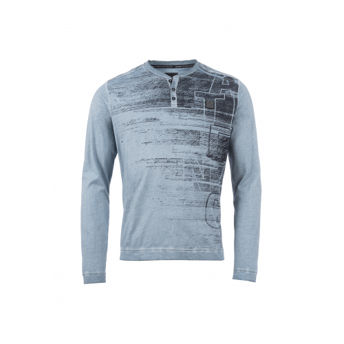 Questo Langarmshirt GastoneQU arctic water