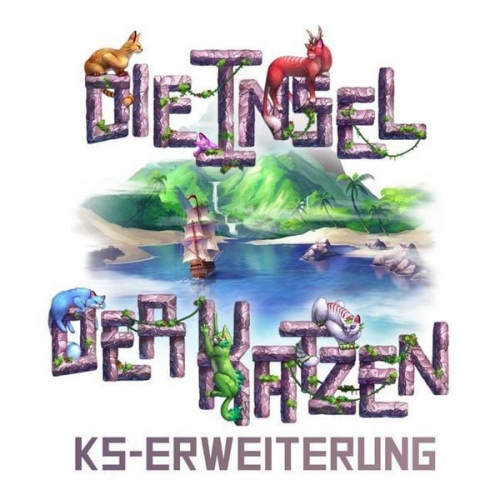 Asmodee SKED0011 - Die Insel der Katzen, KS-Erweiterung, Kickstarter-Erweiterung