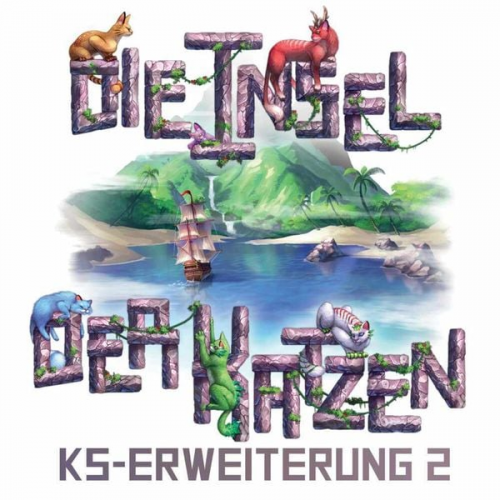 Asmodee SKED0012 - Die Insel der Katzen, KS-Erweiterung 2, Kickstarter-Erweiterung 2