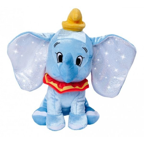 Simba 6315870404X06 - Disney 100 Jahre, Platinum Collection Dumbo, Plüsch-Elefant, 25 cm, Jubiläumsedition