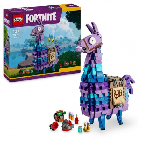 LEGO Fortnite Vorratslama, Spielzeug zum Videospiel, Lama Figur 77071