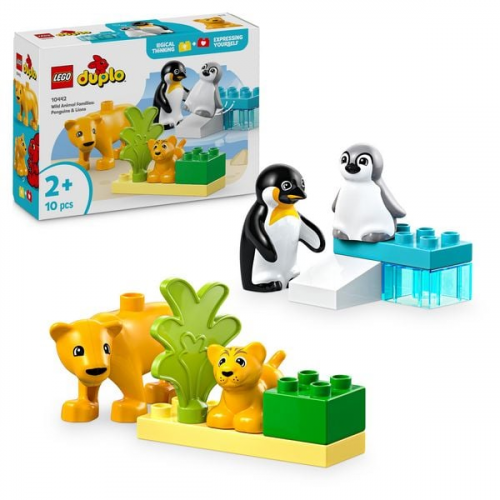 LEGO DUPLO Town Wildtier-Familien: Pinguine und Löwen, Tierset 10442