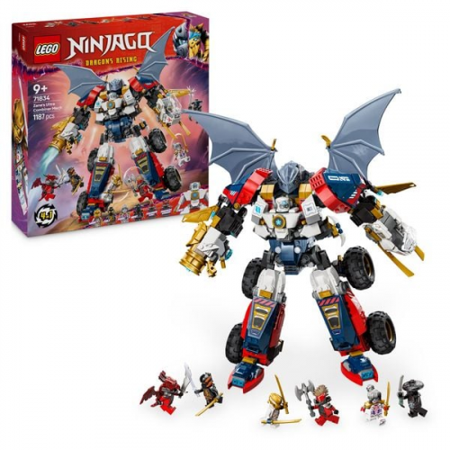 LEGO NINJAGO 4in1 Zanes Ultra-Kombi-Mech - Auto, Jet und Drache 71834