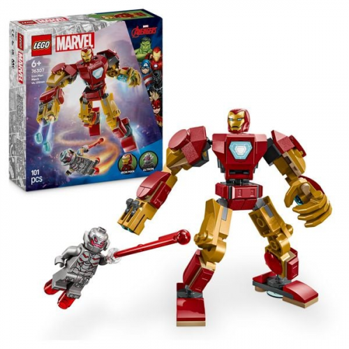 LEGO Marvel Iron Man Mech vs. Ultron - Superhelden Spielzeug 76307