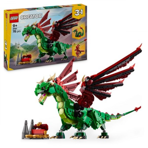 LEGO Creator 3in1 Grüner Drache - Spielzeug Seeschlange & Phönix 31161