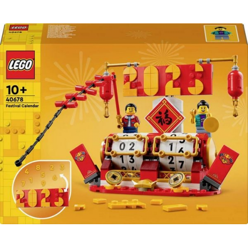 LEGO Feiertagskalender, Mondneujahrsgeschenk, Set für Kinder 40678