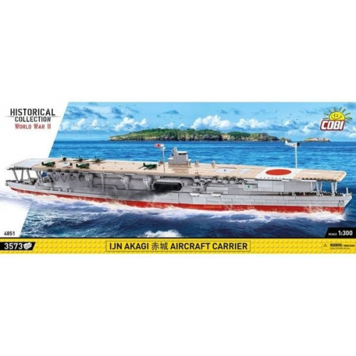 COBI Historical Collection 4851 - IJN AKAGI Aircraft Carrier, WWII Flugzeugträger, Bausatz 1:300, 3573 Bauteile