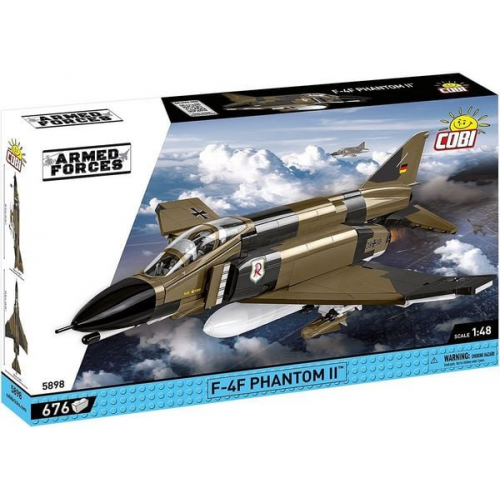 COBI Armed Forces 5898 - F-4F PHANTOM II, Baustatz 1:48, 676 Klemmbausteine