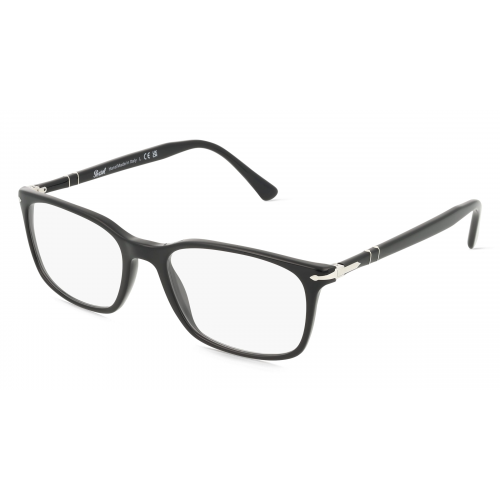 Persol 0PO3189V Herren-Brille inkl. Gläser Vollrand Eckig Acetat-Gestell 53mm/18mm/145mm, schwarz