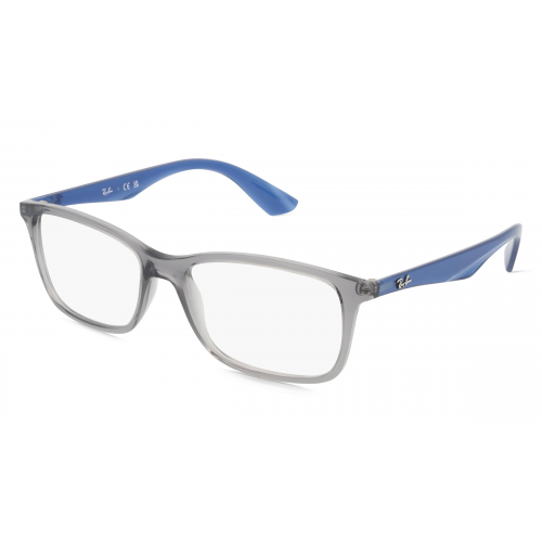 Ray-Ban RX7047 Herren-Brille inkl. Gläser Vollrand Eckig Kunststoff-Gestell 56mm/17mm/145mm, grau