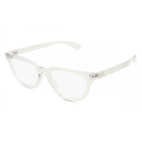 Versace 0VE3352U Damen-Brille inkl. Gläser Vollrand Cateye Kunststoff-Gestell 53mm/17mm/140mm, transparent