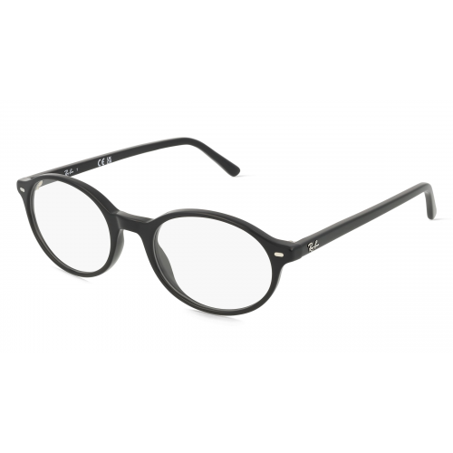 Ray-Ban 0RX5429 GERMAN Unisex-Brille inkl. Gläser Vollrand Oval Acetat-Gestell 51mm/20mm/145mm, schwarz