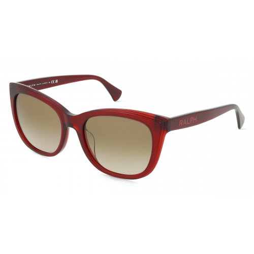 Ralph RA5324U Damen-Sonnenbrille Vollrand Eckig Acetat-Gestell, rot