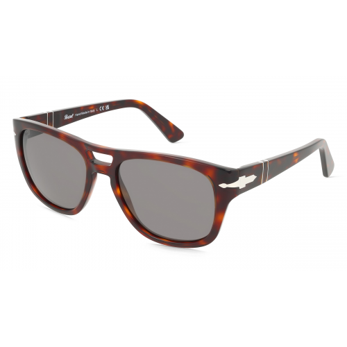 Persol PO3366S Damen-Sonnenbrille Vollrand Eckig Acetat-Gestell, braun