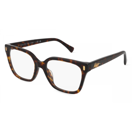 Ralph RA7158U Damen-Brille inkl. Gläser Vollrand Eckig Acetat-Gestell 53mm/18mm/145mm, braun