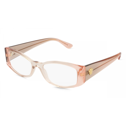 Versace 0VE3343 Damen-Brille inkl. Gläser Vollrand Eckig Acetat-Gestell 52mm/17mm/145mm, orange