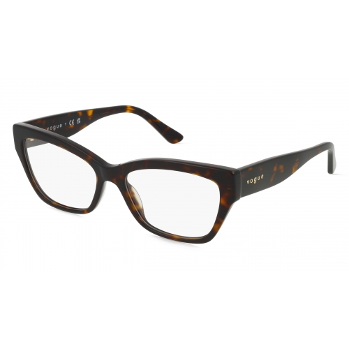 Vogue VO5523 Damen-Brille inkl. Gläser Vollrand Butterfly Acetat-Gestell 54mm/17mm/140mm, braun