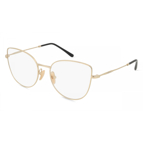 Vogue VO4298T Damen-Brille inkl. Gläser Vollrand Butterfly Titan-Gestell 53mm/18mm/140mm, gold