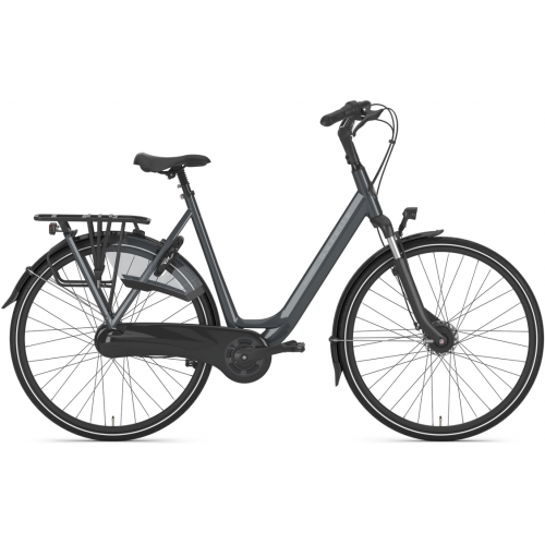 Gazelle Arroyo C7+, 7 Gang Nabenschaltung, Unisexfahrrad, Wave, Modell 2025, 28 Zoll 49 cm Anthracite Grey