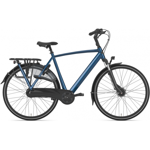 Gazelle Orange C7+, 7 Gang Nabenschaltung, Herrenfahrrad, Diamant, Modell 2025, 28 Zoll 53 cm mallard blue