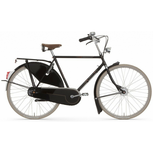 Gazelle Tour Populair R7T, Herrenfahrrad, Diamant, Modell 2024, 28 Zoll 57 cm schwarz