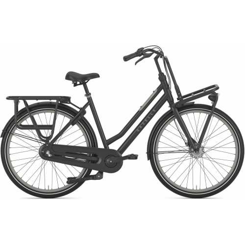 Gazelle HEAVY DUTYNL T3, 3 Gang Nabenschaltung, Damenfahrrad, Tiefeinsteiger, Modell 2024, 28 Zoll 54 cm black