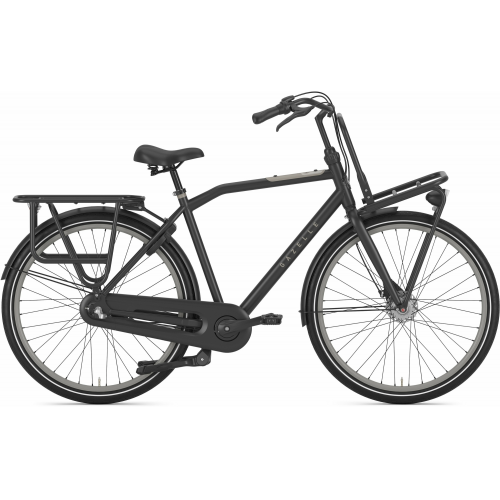 Gazelle HEAVY DUTYNL T3, 3 Gang Nabenschaltung, Herrenfahrrad, Diamant, Modell 2024, 28 Zoll 54 cm black