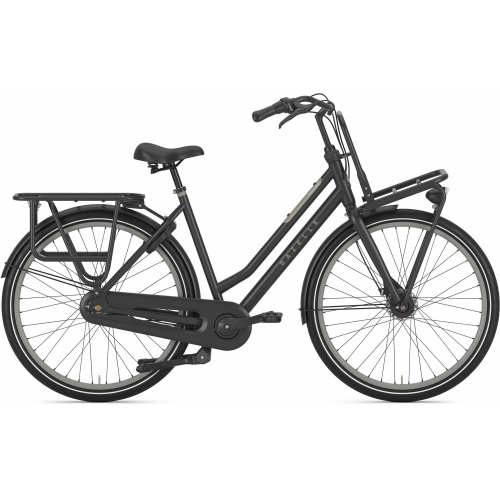 Gazelle HEAVY DUTYNL T7, 7 Gang Nabenschaltung, Damenfahrrad, Tiefeinsteiger, Modell 2024, 28 Zoll 49 cm black