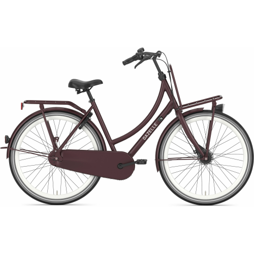 Gazelle PuurNL R7T, 7 Gang Nabenschaltung, Damenfahrrad, Wave, Modell 2024, 28 Zoll 49 cm sangria redmatte