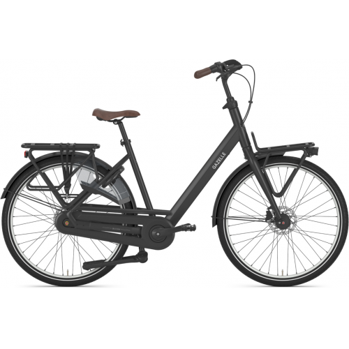 Gazelle Bloom, 7 Gang Nabenschaltung, Unisexfahrrad, Wave, Modell 2024, 28 Zoll 49 cm blackmatte