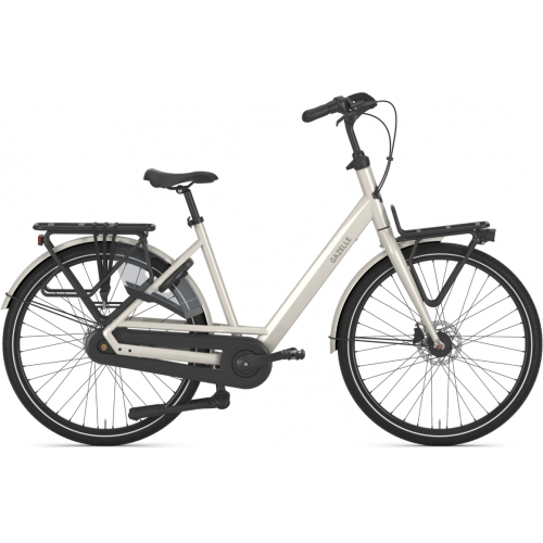 Gazelle Bloom, 7 Gang Nabenschaltung, Unisexfahrrad, Wave, Modell 2024, 28 Zoll 57 cm ivory whitegloss