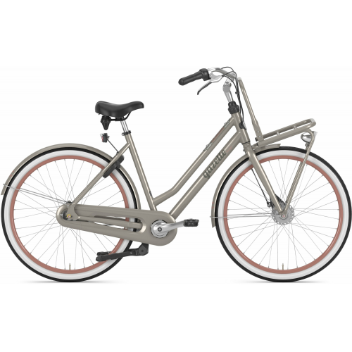 Gazelle Miss Grace FL, 7 Gang Nabenschaltung, Damenfahrrad, Wave, Modell 2024, 28 Zoll 49 cm warm greygloss