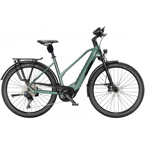 KTM MACINA STYLE 820, 11 Gang Kettenschaltung, Damenfahrrad, Trapez, Modell 2025, 28 Zoll 51 cm oxygen green (black+orange)