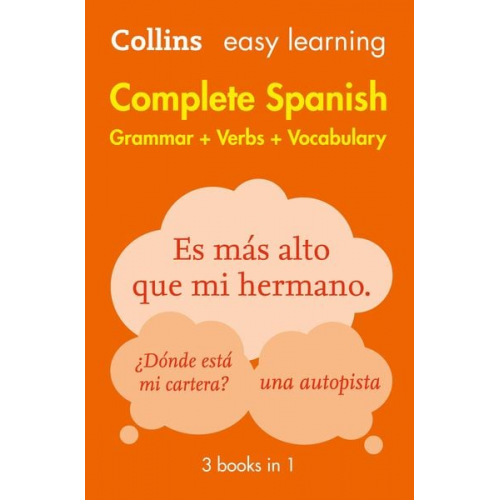 Collins Dictionaries - Easy Learning Spanish Complete Grammar, Verbs and Vocabulary (3 books in 1)