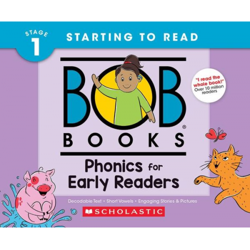 Liza Charlesworth - Bob Books - Phonics for Early Readers Hardcover Bind-Up Phonics, Ages 4 and Up, Kindergarten (Stage 1: Starting to Read)