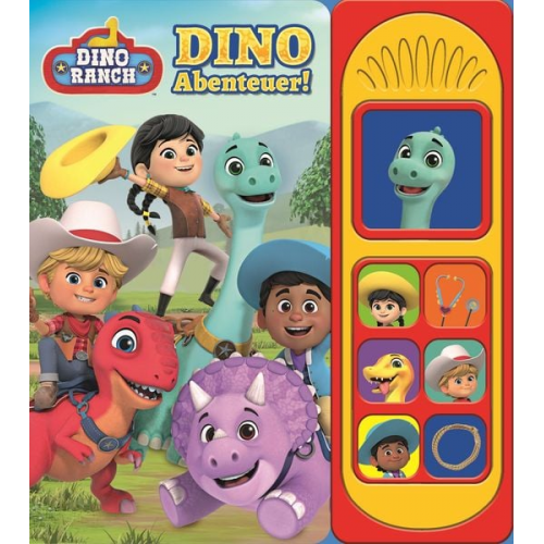 Dino Ranch - Dino-Abenteuer! - Soundbuch - Pappbilderbuch mit 7 dinotastischen Geräuschen