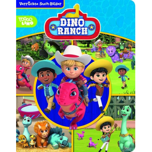 Dino Ranch - Verrückte Such-Bilder, groß - Wimmelbuch für Kinder ab 18 Monaten - Pappbilderbuch mit wattiertem Umschlag