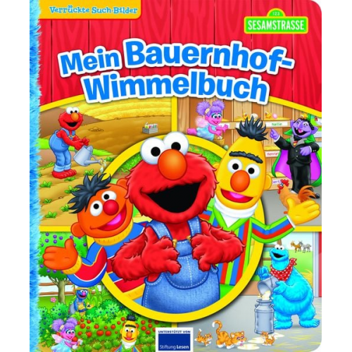 Sesamstraße - Verrückte Such-Bilder - Wimmelbuch - Pappbilderbuch mit wattiertem Umschlag