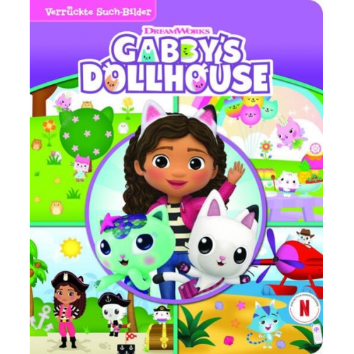 Gabby's Dollhouse - Verrückte Such-Bilder - Wimmelbuch - Pappbilderbuch mit wattiertem Umschlag