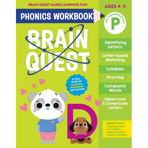 Workman Publishing - Brain Quest Phonics Workbook: Pre-Kindergarten