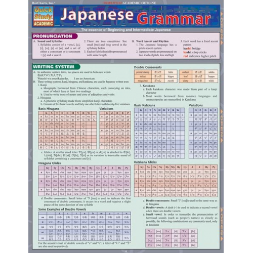 BarCharts Publishing Inc. Sumiko Uo - Japanese Grammar