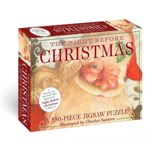 The Night Before Christmas: 550-Piece Jigsaw Puzzle and Book