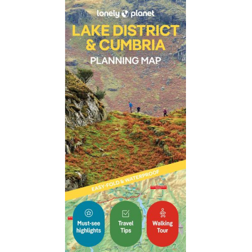 Lonely Planet - Lonely Planet Lake District & Cumbria Planning Map