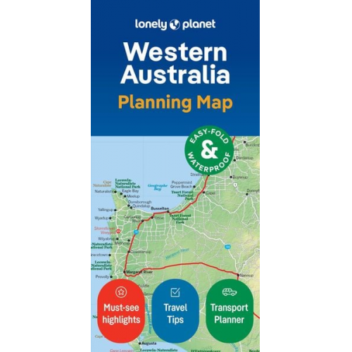 Lonely Planet - Lonely Planet Western Australia Planning Map