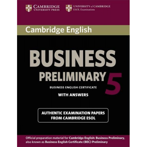 Cambridge BEC. Preliminary Student's Book Pack 5 (Student's Book with answers and Audio CD)