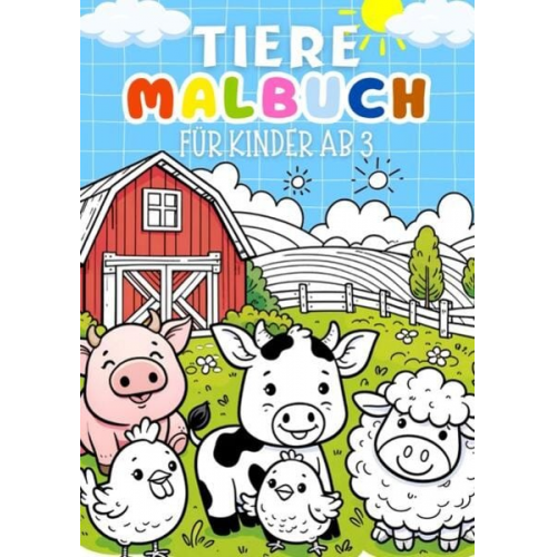 Kindery Verlag - Tiere Malbuch für Kinder ab 3 Jahre ● Kinderbuch