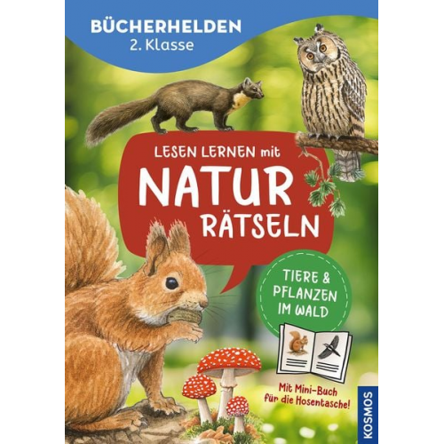 Heike Herrmann - Lesen lernen mit Naturrätseln, Bücherhelden 2. Klasse, Tiere und Pflanzen im Wald