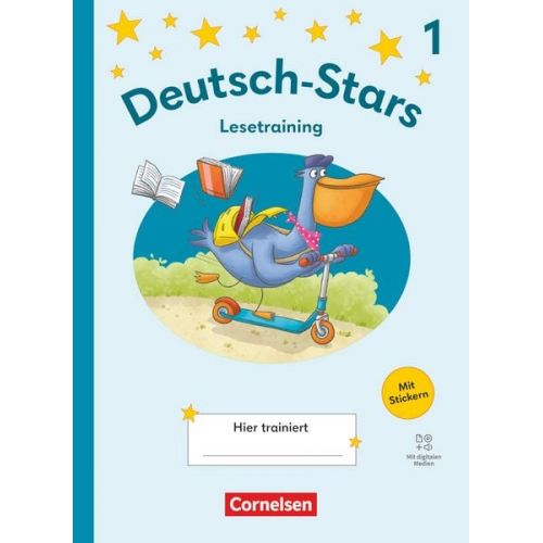 Deutsch-Stars 1. Schuljahr - Lesetraining Ausgabe 2025 - Übungsheft